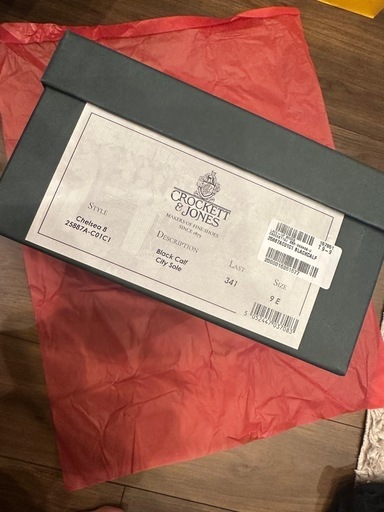 クロケットアンドジョーンズ ブーツ チェルシー8 新品