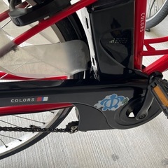 神奈川県！引き取り限定！Panasonic パナソニック 電動自転車 電動アシスト自転車 充電器付　8.9Ah BE-ELCF63R 赤　レッド　NKJ062の画像
