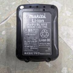 【工具】マキタ 純正 バッテリー 10.8V 1.5Ah BL1015　中古　リサイクルショップ宮崎屋住吉店25.10.13の画像