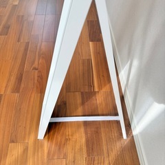 スタンドミラー 姿見 ホワイトの画像