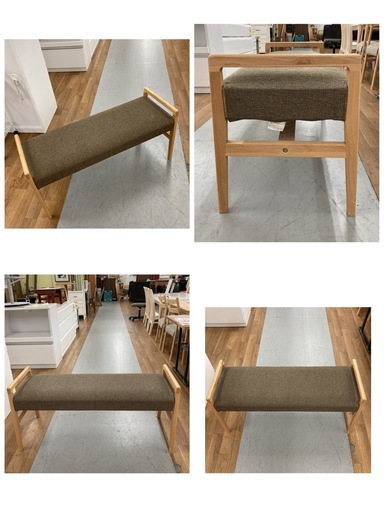 ジモティー限定価格！S732 ⭐ NITORI ニトリ ダイニングテーブル4点セット アルナス ベンチセット 幅120cm  USED 美品