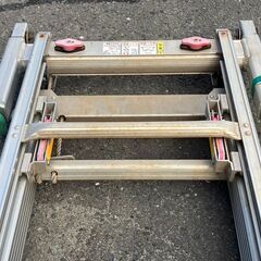 【SFU】ナカオ 3REN-9.0A 3連伸縮ハシゴ レン太 9m アウトリガー付 【現状渡し品】の画像
