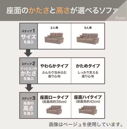 [[値下げ]ソファ　3人掛け　ニトリnポケット[直接取引]]