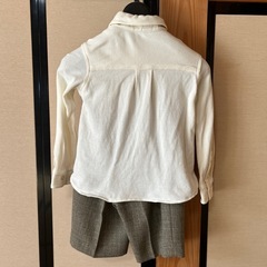 【美品】男の子スーツ4点セット100㌢（シャツは110㌢）の画像