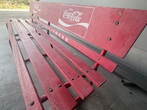 70sコカコーラ木製ベンチ /ビンテージガレージスツール 70sコカコーラ木製ベンチ /ビンテージガレージスツール