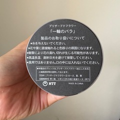 一輪のバラ　ブリザードフラワーの画像