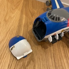 ジャンク品　トミカ　ハイパーブルーポリス　飛行機　おもちゃの画像