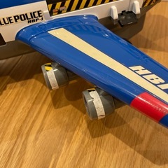 ジャンク品　トミカ　ハイパーブルーポリス　飛行機　おもちゃの画像