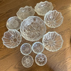 ガラスの器セットの画像