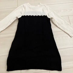 プティマイン　ニットワンピース　110センチの画像