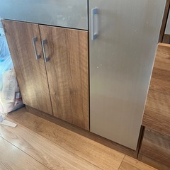 ニトリ　キッチンカウンターとキッチンボードの画像