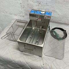 【NICHIWA】 ニチワ ミニミニフライヤー MMF-8B 1997年製 動作確認済み 卓上電気フライヤー 業務用 厨房 A0631の画像