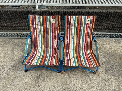 キャンプ　アウトドア　logos チェアー2脚　CAPTAIN 机 アウトドアキャンプlogos チェアー2脚CAPTAIN 机 (まつやん