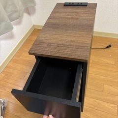 木棚　ベッドサイド　コンセント付きの画像