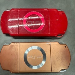 PSP-2000 2台セット（赤＋茶色）の画像