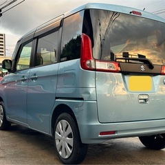 車検R8/8迄 TV ナビ  Bluetooth ETC タイヤバリ山　スズキ　スペーシアの画像