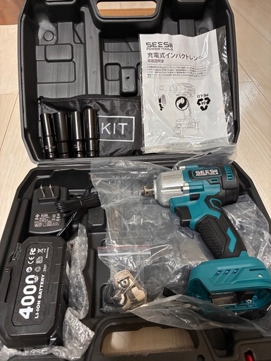 SEESII 電動インパクトレンチ タイヤ交換 700N