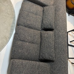 LOWYA  2人掛けローソファー(ブラウン)の画像
