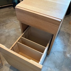 無印良品　　オフィスワゴン　デスクワゴン　キャスター　袖机の画像