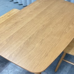 KJ-24【新入荷　リサイクル品】ニトリ　アトラス　ベンチダイニング4点セット　ナチュラルの画像