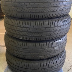 商談中　☆ タイヤホイール　4本セット 155/65R13 13インチ　 4穴　2020年製  シュナイダー 4.0J 4H100+42の画像