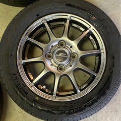 商談中　☆ タイヤホイール　4本セット 155/65R13 13インチ　 4穴　2020年製  シュナイダー 4.0J 4H100+42の画像