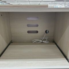 ★リユースのサカイ高崎店★TJ13061  レンジ台 クリーム H90×D45×W90.5 クリーニング済みの画像