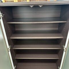 ★リユースのサカイ高崎店★TJ13062 (株)ニトリ レンジ台 ダークブラウン H115×D40×W119.5 クリーニング済みの画像