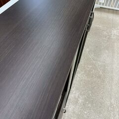 ★リユースのサカイ高崎店★TJ13062 (株)ニトリ レンジ台 ダークブラウン H115×D40×W119.5 クリーニング済みの画像