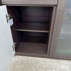★リユースのサカイ高崎店★TJ13062 (株)ニトリ レンジ台 ダークブラウン H115×D40×W119.5 クリーニング済みの画像