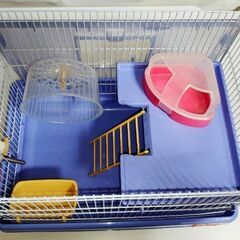 ハムスターのゲージ＆お出かけバッグ　美品の画像