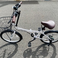 美品　折りたたみ自転車の画像