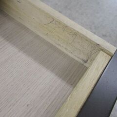 センターテーブル 110×60cm ソファに合う木製テーブル 濃茶色 ダークブラウン 高さ55cm 札幌市北区屯田の画像