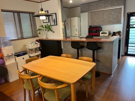 【取引中】大塚家具　ダイニングテーブルセット　椅子5脚