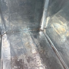 昭和レトロな大型箱、木製箱、茶箱、道具入れの画像