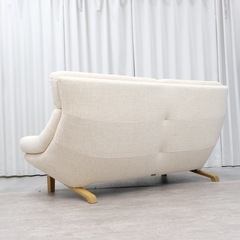KJ-26【新入荷　リサイクル品】カリモク家具　UU4612 2人が掛けソファ　ベージュの画像
