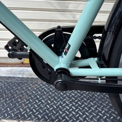 FLUTE 自転車 27インチ ライトブルー ママチャリ 6段変速 【中古品】 の画像