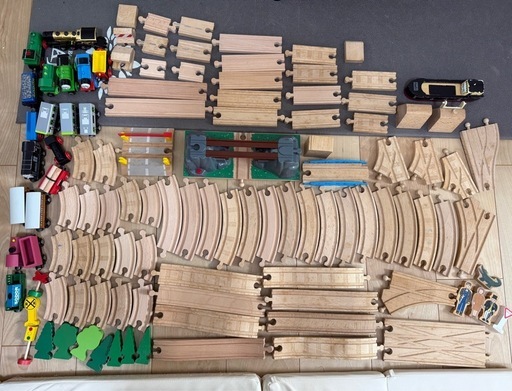 BRIO(ブリオ)レール　セット　橋　駅　木製レール