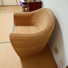 籐の椅子の画像
