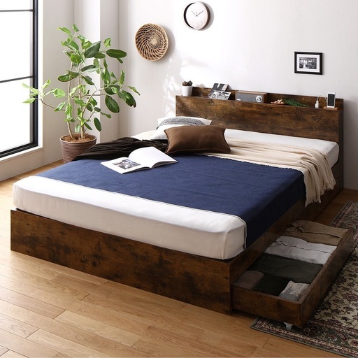 寝具セット　RASIK ラシク　引き出し収納付きベッドフレーム　トゥルースリーパー　ニトリ　　マットレス　毛布