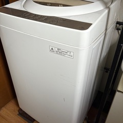 TOSHIBA 5kg 洗濯機（実働)と乾燥機(不動)の画像