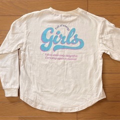 【140cm
】ガールズ プリント 長袖Tシャツの画像