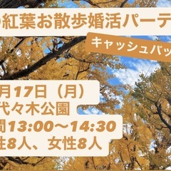 紅葉お散歩婚活パーティー🍁