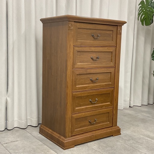 KJ-28【新入荷　リサイクル品】アメリカンクラシックスタイル　チェスト　ブラウン系