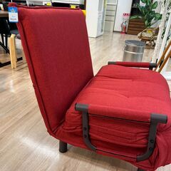 ジモティー割引🏷️【ジャングルジャングル 岸和田和泉インター店】ソファベッド レッド 和泉市 堺市 岸和田市 泉大津市 高石市 泉北郡熊取町の画像