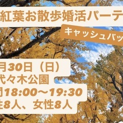 紅葉お散歩婚活パーティー🍁