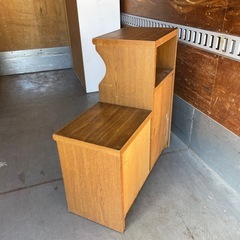 DAISO 家具 電話台 飾り棚 ３段 花瓶 置物台 タンス  整理 箪笥 木製  和 たんす 引出の画像
