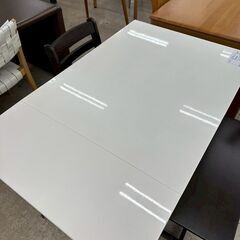 ★リユースのサカイ高崎店★TJ13068 (株)ニトリ 4人掛けダイニングセット ダークブラウン H70×D75×W94.0～120.0 クリーニング済みの画像