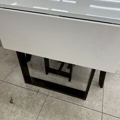 ★リユースのサカイ高崎店★TJ13068 (株)ニトリ 4人掛けダイニングセット ダークブラウン H70×D75×W94.0～120.0 クリーニング済みの画像