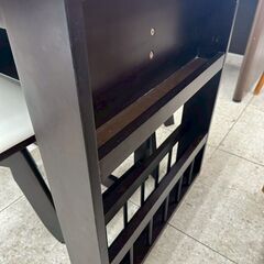 ★リユースのサカイ高崎店★TJ13068 (株)ニトリ 4人掛けダイニングセット ダークブラウン H70×D75×W94.0～120.0 クリーニング済みの画像